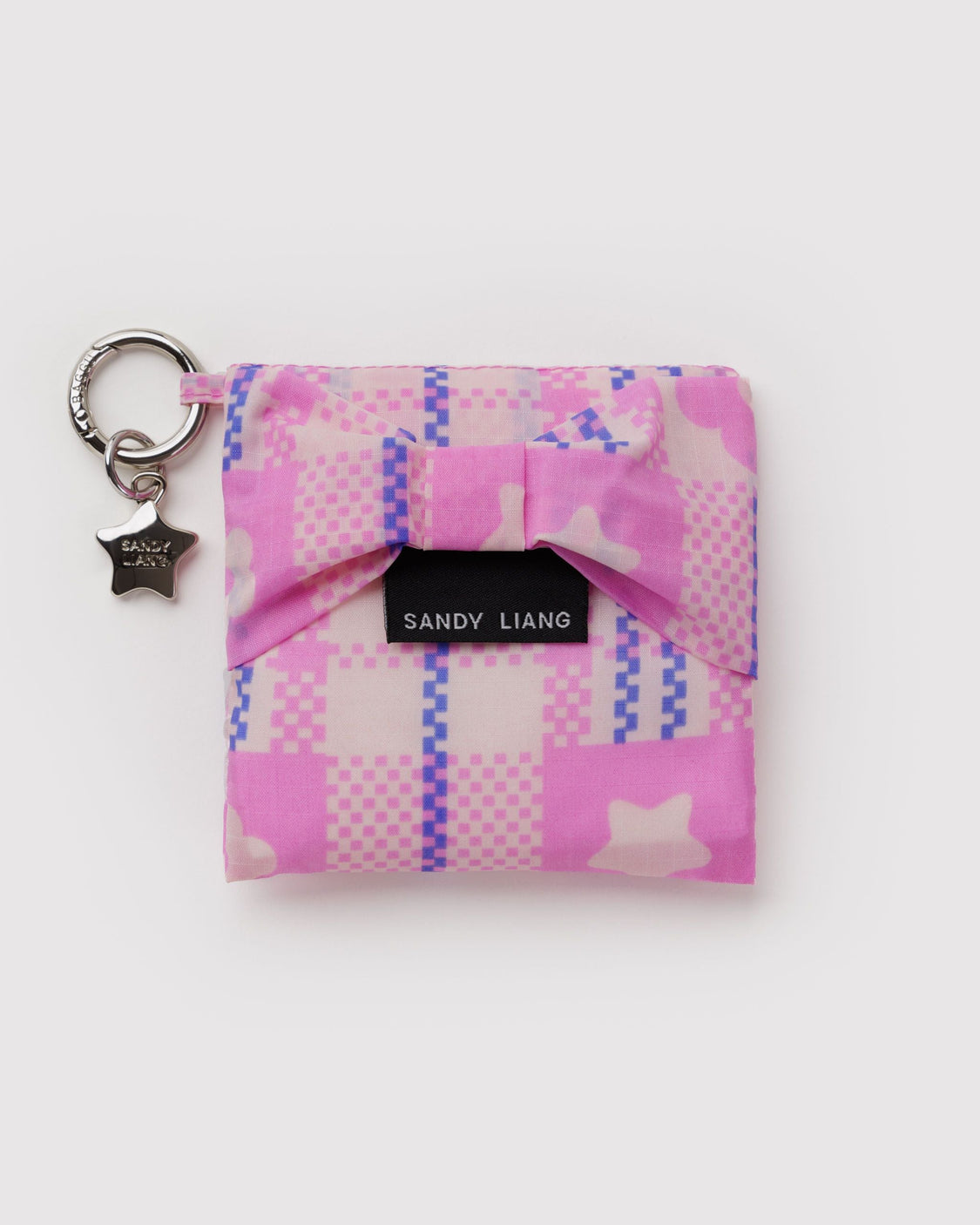 Baby Bow Baggu - Market Plaid Pink - Travel City Bag