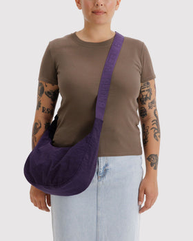 Medium Nylon Crescent Bag