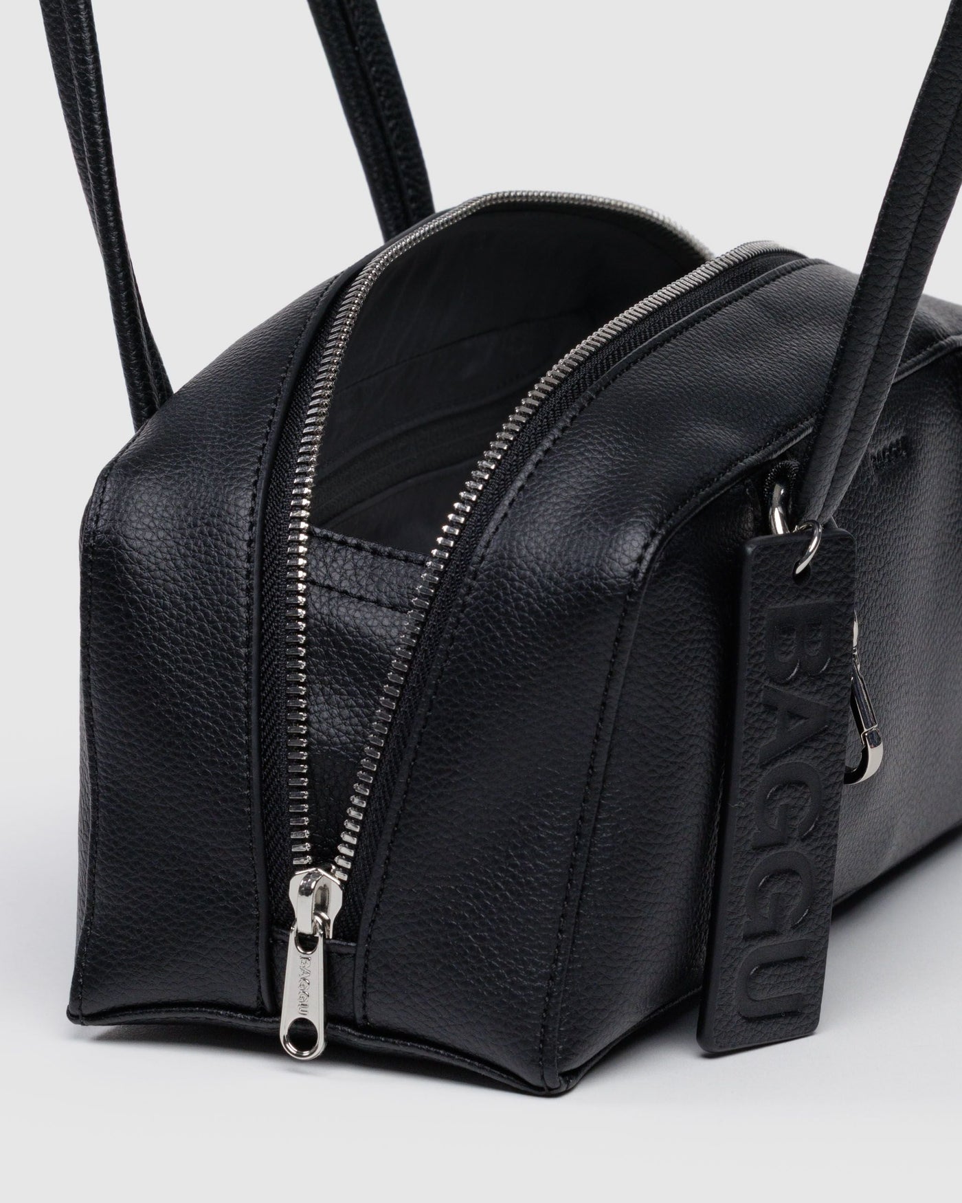 Small Recycled Leather Bowler Bag