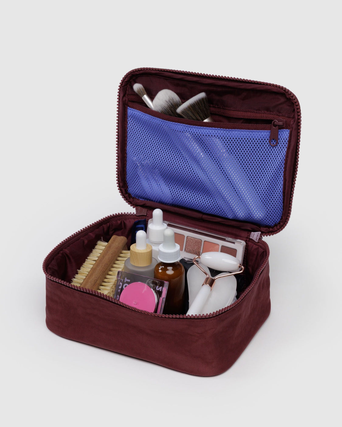 Small Cosmetic Case - Mahogany - Classic Storage Case