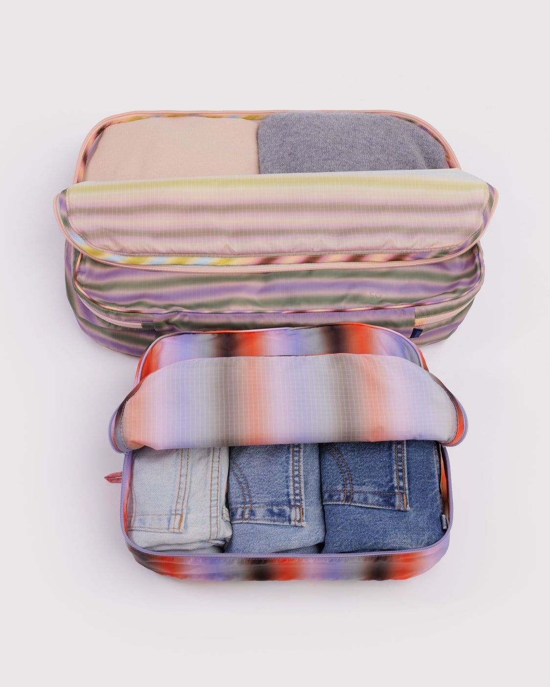 Large Packing Cube Set - Gradient Stripes - Classic Utility Set